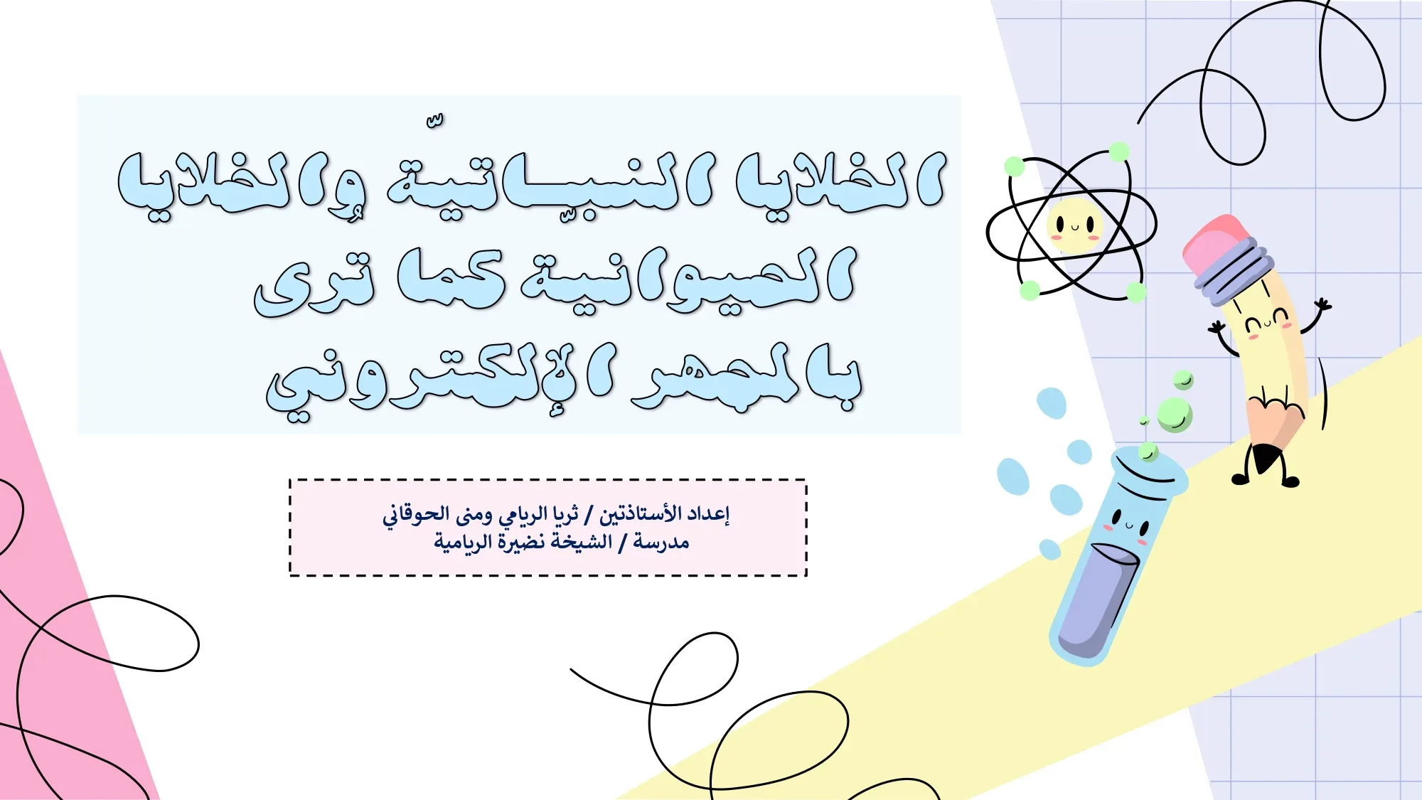 ملخص درس الخلايا النباتية والخلايا الحيوانية كما ترى بالمجهر الإلكتروني