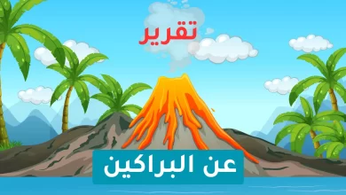 تقرير عن البراكين للصف العاشر