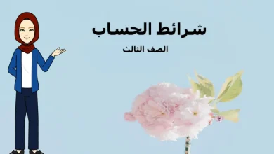 ملخص درس شرائط الحساب للصف الثالث