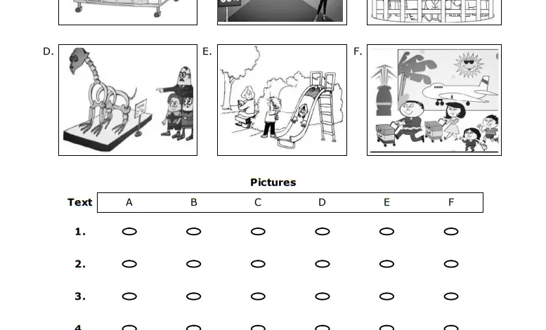 نموذج اختبار إنجليزي للصف الثامن الفصل الأول