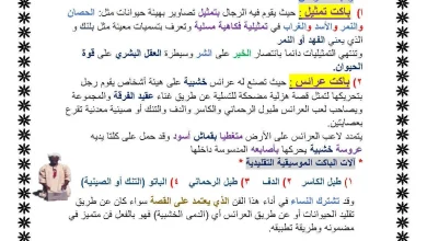 فن الباكت للصف الثامن