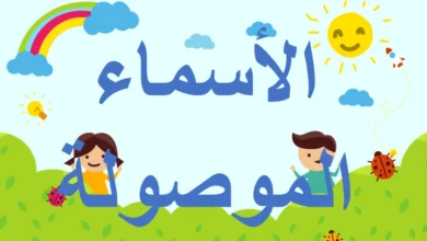 الأسماء الموصولة للصف الرابع - اللغة العربية