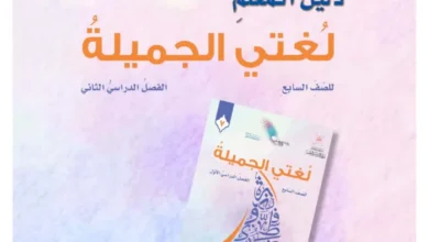 دليل المعلم لغتي الجميلة للصف السابع الفصل الثاني