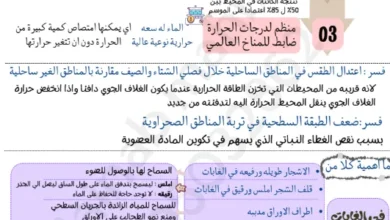 ملخص شرح درس النظم البيئية والمناطق الأحيائية علوم بيئية 12 فصل 2