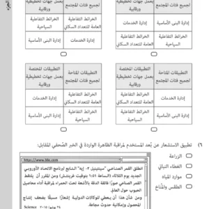 اختبار نهائي الجغرافيا والتقنيات الحديثة للصف الثاني عشر (دبلوم التعليم العام) الفصل الثاني