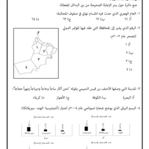 اختبار نهائي مادة الدراسات الاجتماعية للصف العاشر الفصل الثاني – المنهج العماني