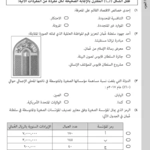 امتحان نهائي مع الإجابة مادة هذا وطني الدبلوم العام الصف الثاني عشر الفصل الثاني 2024-2025
