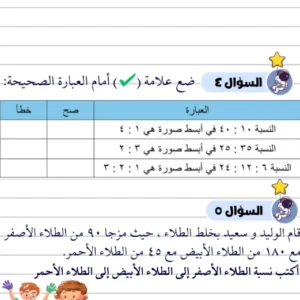 مفكرة بصمة للتدريب والاختبارات مادة الرياضيات للصف الثامن الفصل الثاني